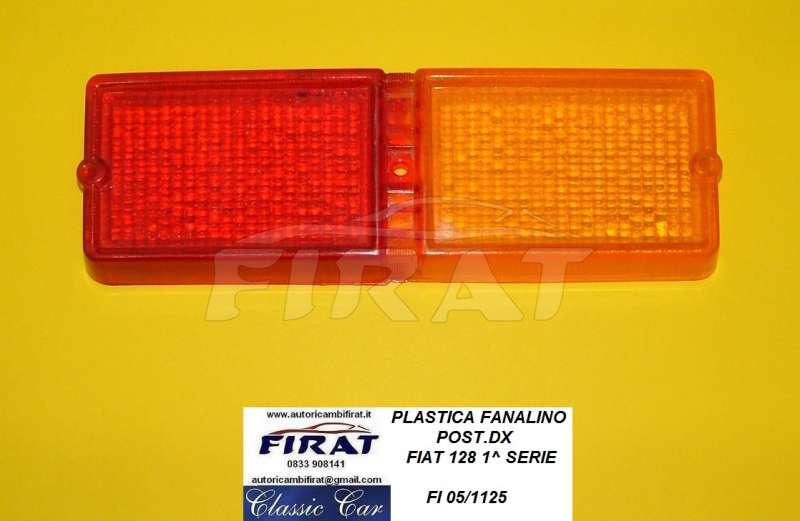 PLASTICA FANALINO FIAT 128 1 SERIE POST.DX